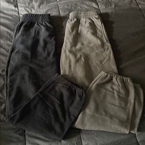 Black and Grey Sweatpants